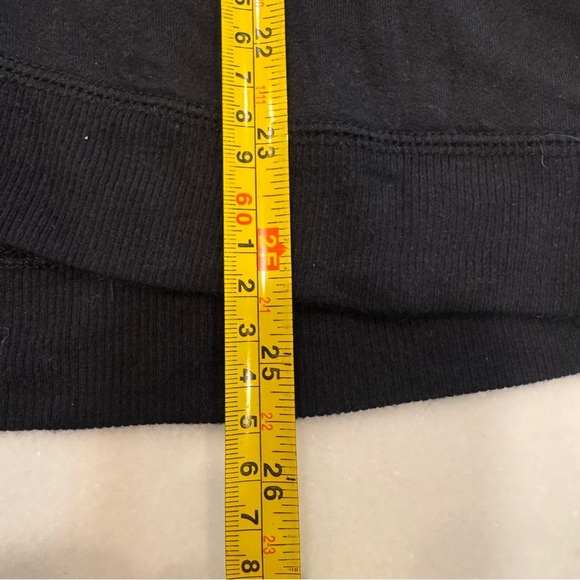 Athleta Criss Cross Long Sleeve Black Pullover Sweatshirt Top S - Picture 8 of 9